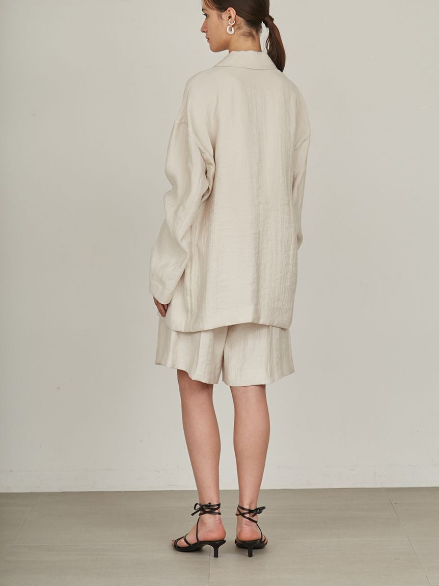 styling/「【セットアップ対応】バックサテンジャケット」|テーラードジャケット|