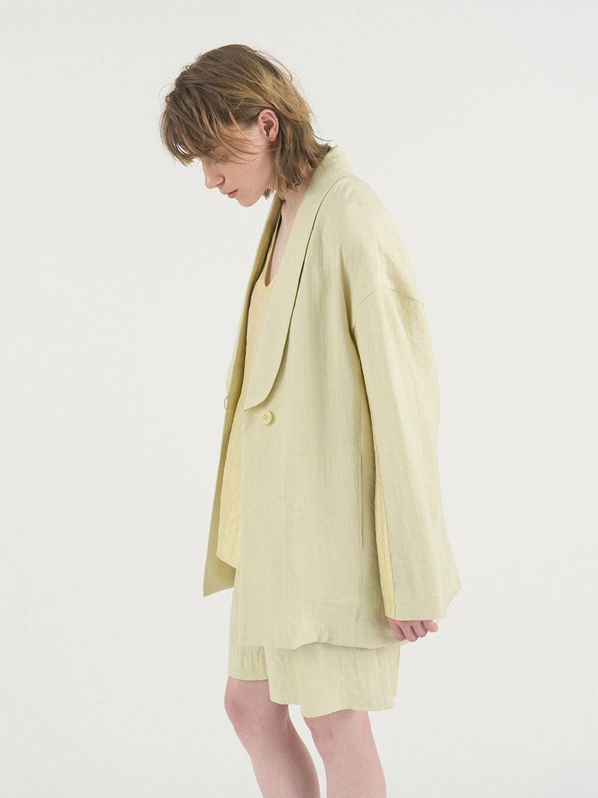 styling/「【セットアップ対応】バックサテンジャケット」|テーラードジャケット|