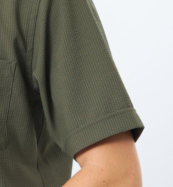 MACKINTOSH PHILOSOPHY「【予約販売】【WEB&一部店舗限定】トロッター スクエアボタンダウン半袖シャツ サッカーストライプ」|シャツ・ブラウス|