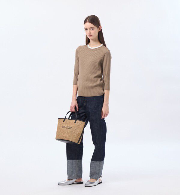 MACKINTOSH PHILOSOPHY「フリルカラーリブニット」|ニット・セーター|