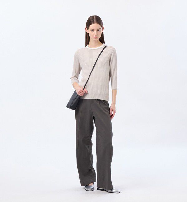 MACKINTOSH PHILOSOPHY「フリルカラーリブニット」|ニット・セーター|