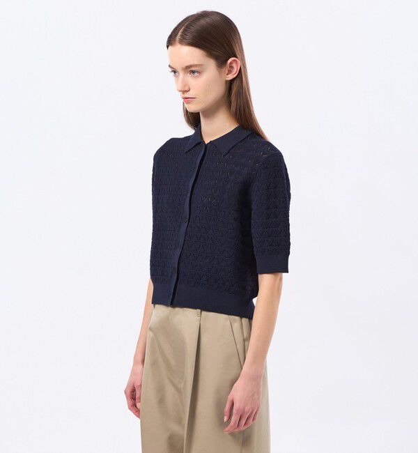 MACKINTOSH PHILOSOPHY「アイレットレースポロニット」|ニット・セーター|