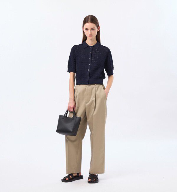 MACKINTOSH PHILOSOPHY「アイレットレースポロニット」|ニット・セーター|