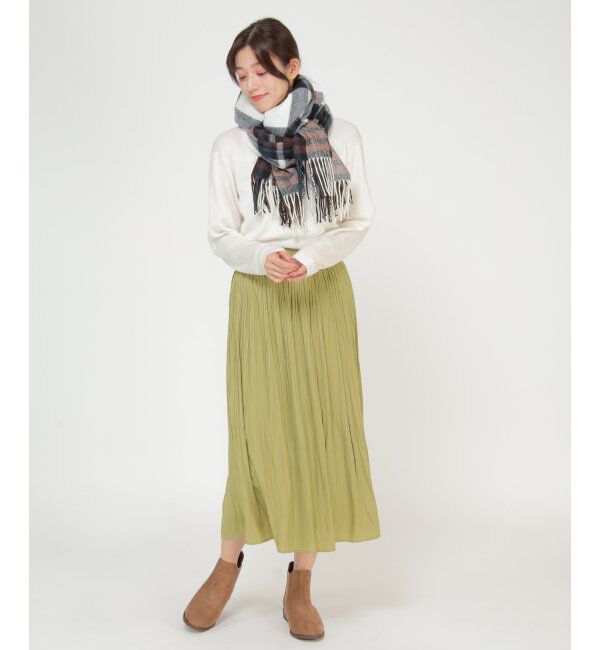 ikka「大伴チェックストール」|マフラー|