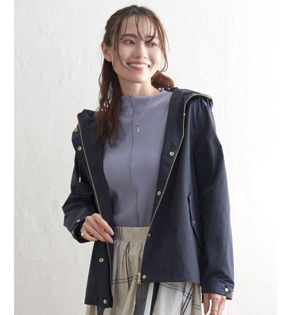 ikka「撥水マウンテンパーカー」|ブルゾン・スタジャン|ネイビー