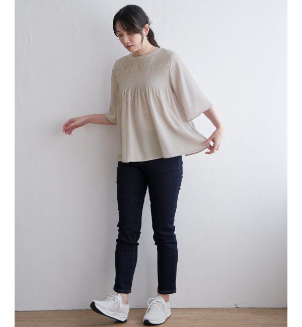 ikka「マジョリカプリーツブラウス」|シャツ・ブラウス|