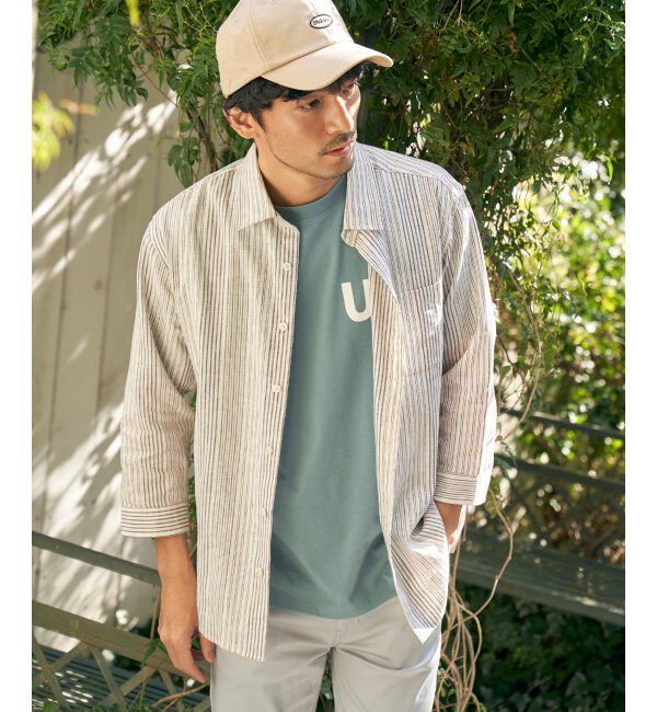 ikka「URBAN NATURE LIFE ロゴプリントTシャツ」|Tシャツ・カットソー|