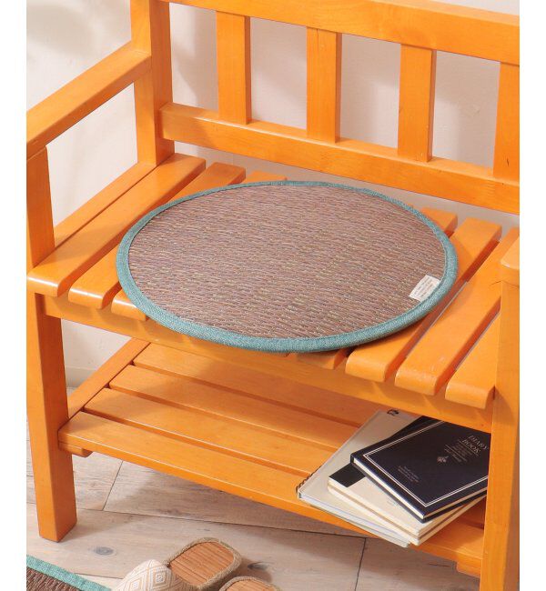 Lbc with Life「レリッシュカラーい草チェアパッド」|クッション・クッションカバー|ブラウン