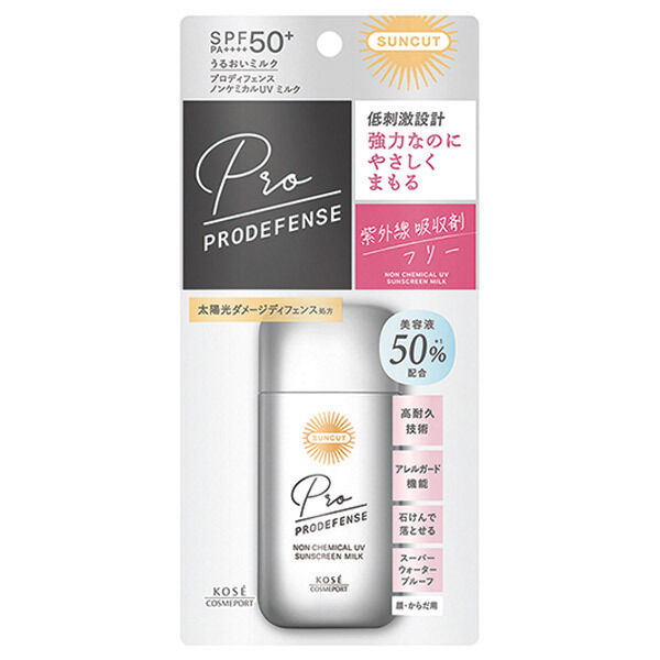  「サンカット サンカットR プロディフェンス ノンケミカルUV ミルク 本体/無香 (60ml)」|ＵＶケア|