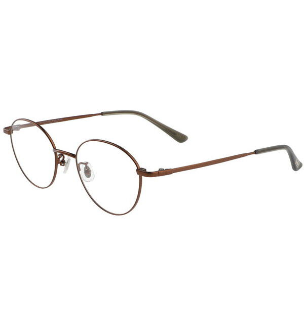  「ボストン型 メガネ｜メタルフレーム フォックス Zoff CLASSIC」|メガネ|ブラウン