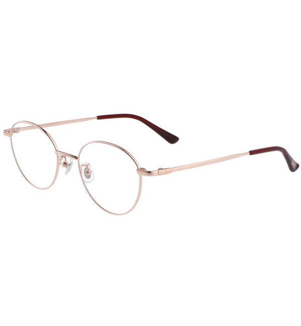  「ボストン型 メガネ｜メタルフレーム フォックス Zoff CLASSIC」|メガネ|ピンク