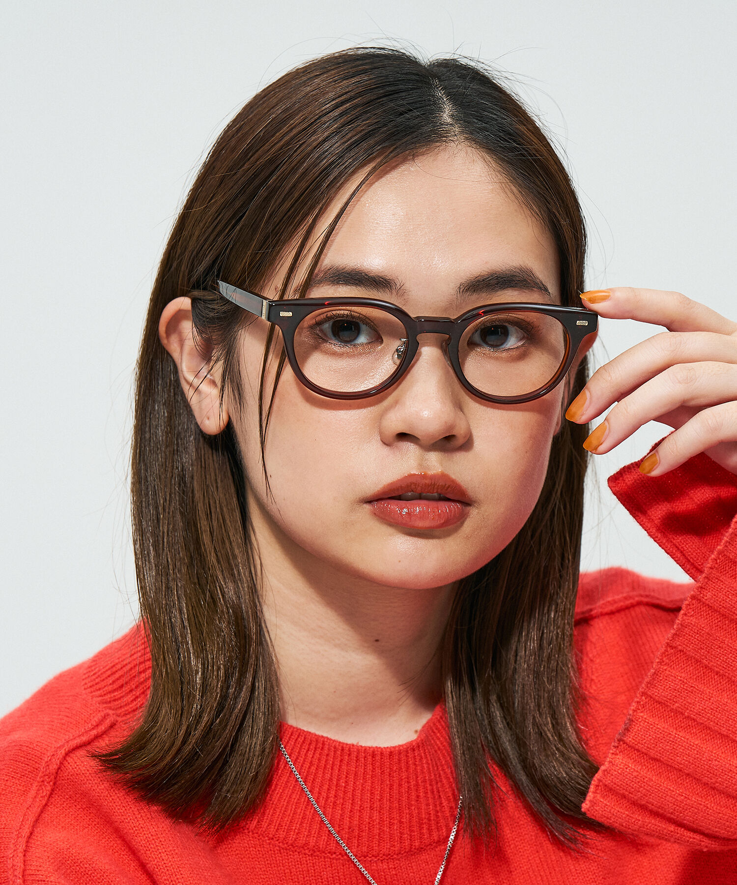  「Zoff｜STUDIO SEVEN｜ボストン型 メガネ｜太縁メガネ｜プラスチックフレーム レンズ交換券付き」|メガネ|