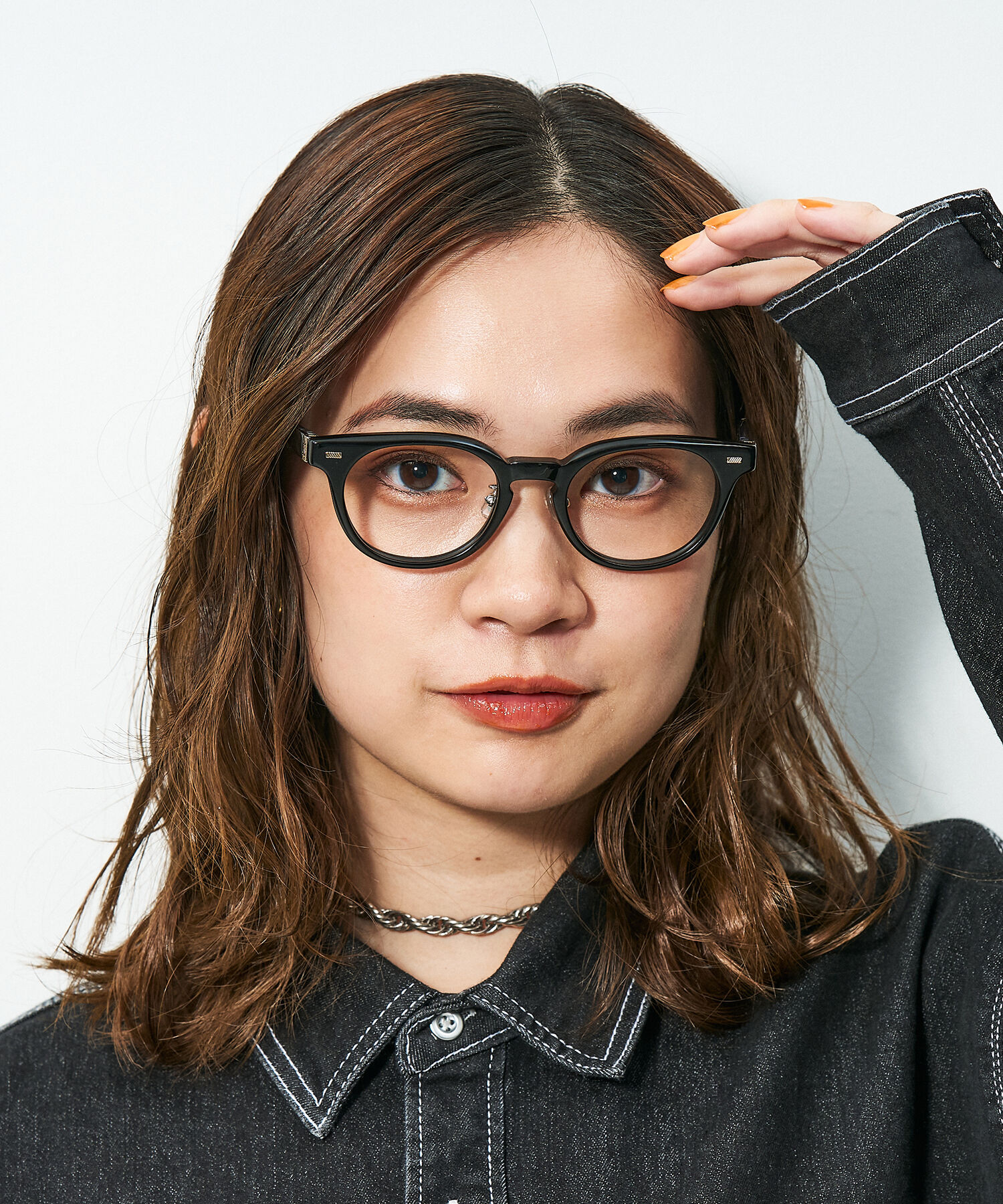  「Zoff｜STUDIO SEVEN｜ボストン型 メガネ｜太縁メガネ｜プラスチックフレーム レンズ交換券付き」|メガネ|