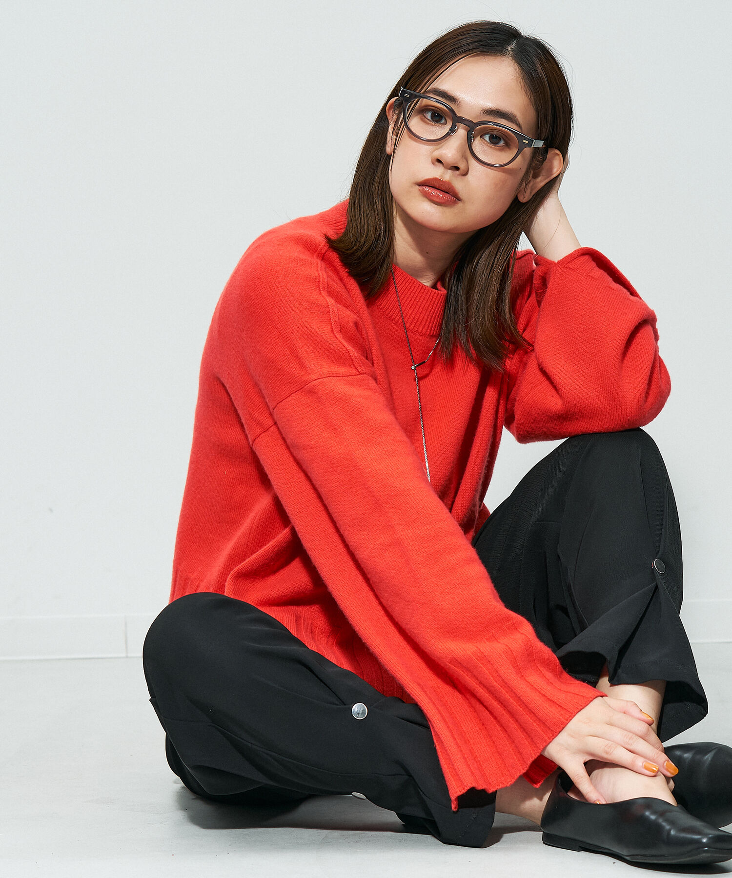  「Zoff｜STUDIO SEVEN｜ボストン型 メガネ｜太縁メガネ｜プラスチックフレーム レンズ交換券付き」|メガネ|