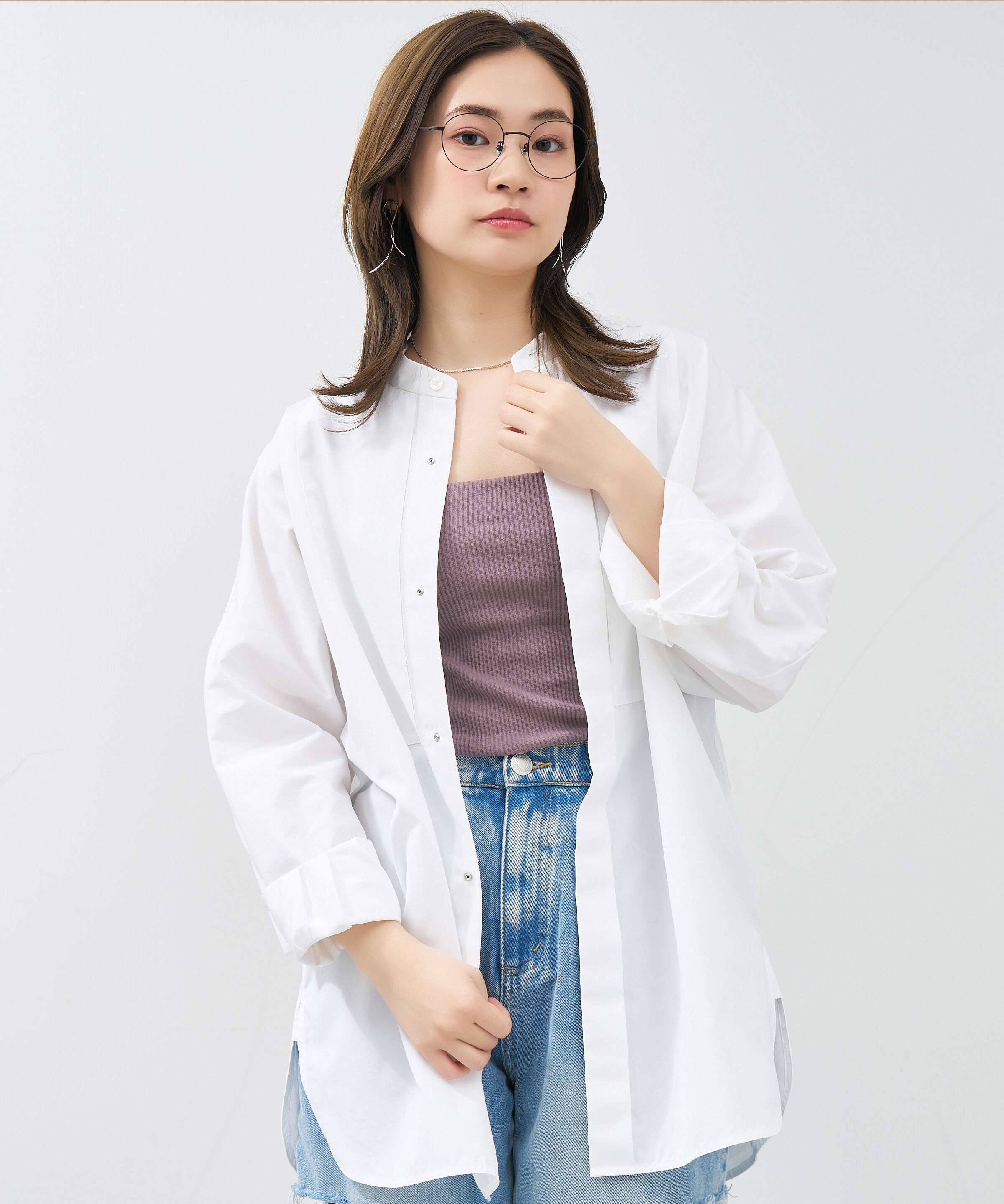  「ボストン型 華奢なラインで大人可愛い メガネ｜大きめサイズ 小顔効果 メタルフレーム レンズ交換券付き」|メガネ|