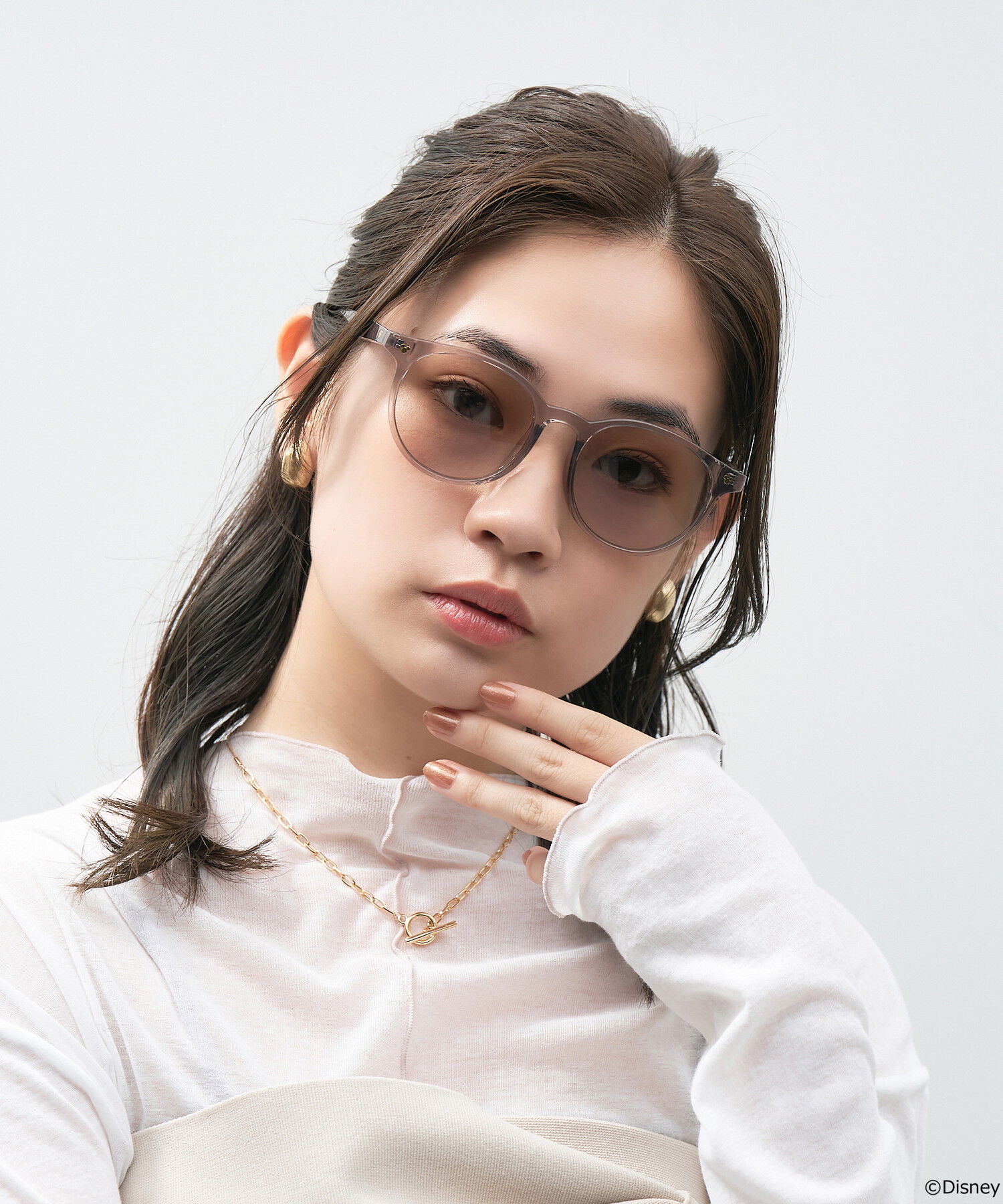  「ボストン型 サングラス Disney Collection created by Zoff &rdquo;Sunglasses&rdquo; ディズニー」|サングラス|薄グレー