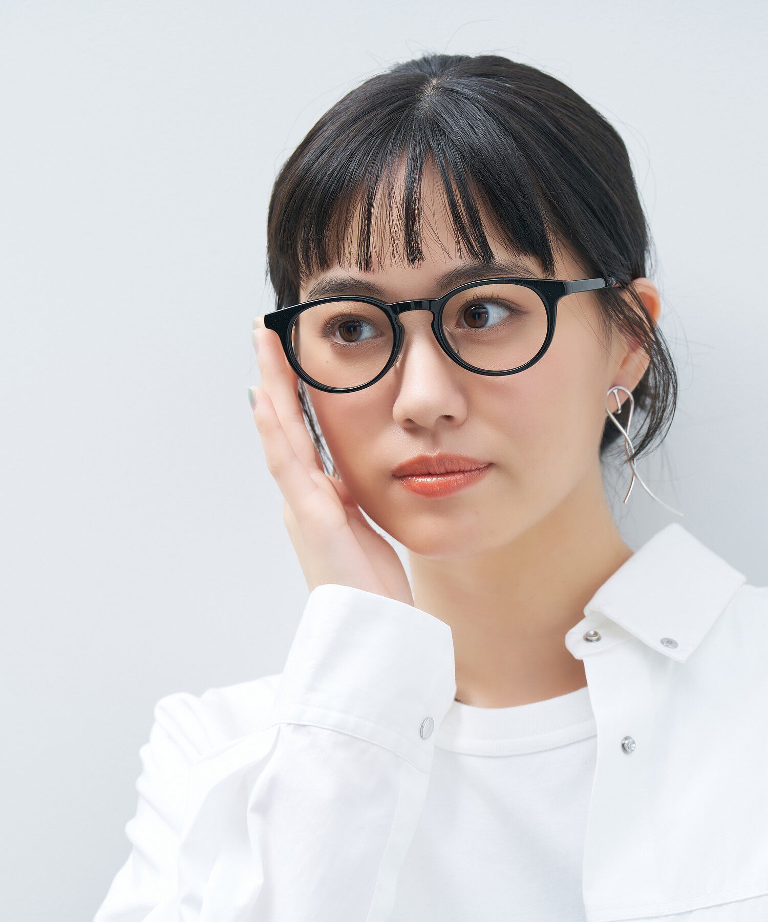  「ボストン型 メガネ｜クラシックなボストンフレーム 黒縁フレーム レンズ交換券付き」|メガネ|ブラック