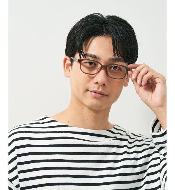  「スクエア型 メガネ きちんと感と上質感あふれるフレーム ｜Zoff｜BASIC STYLE   レンズ交換券付」|メガネ|