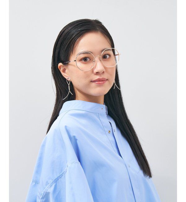  「ウェリントン型 多角形 メガネ│小顔効果 ビッグシェイプ｜ レンズ交換券付」|メガネ|