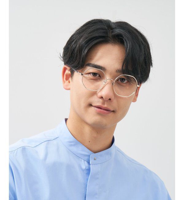  「ウェリントン型 多角形 メガネ│小顔効果 ビッグシェイプ｜ レンズ交換券付」|メガネ|