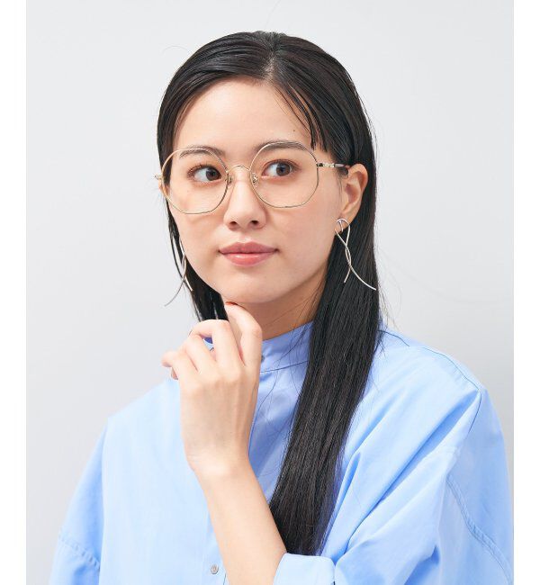  「ウェリントン型 多角形 メガネ│小顔効果 ビッグシェイプ｜ レンズ交換券付」|メガネ|