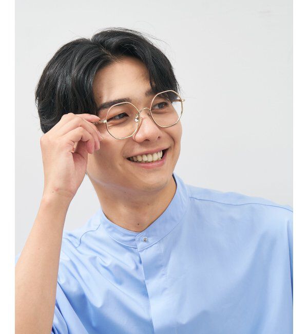  「ウェリントン型 多角形 メガネ│小顔効果 ビッグシェイプ｜ レンズ交換券付」|メガネ|