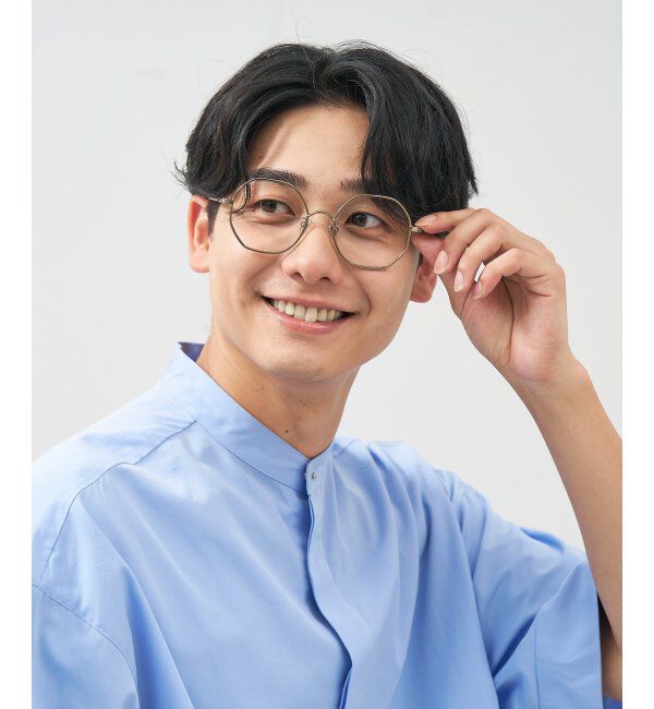  「ウェリントン型 多角形 メガネ│小顔効果 ビッグシェイプ｜ レンズ交換券付」|メガネ|