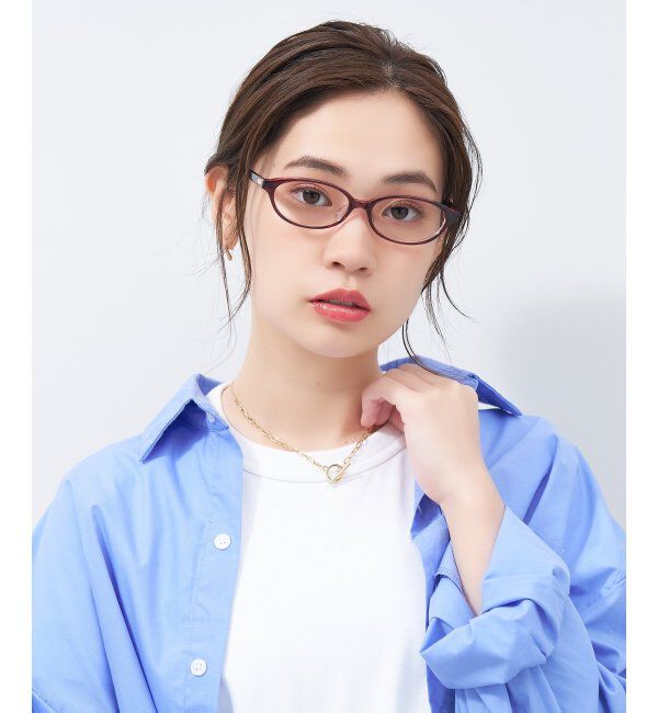  「オーバル型 メガネ｜きちんと感と上質感あふれるフレーム  レンズ交換券付」|メガネ|