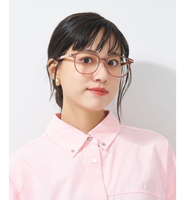  「ウェリントン型 メガネ│ズレ落ちにくい レザー調のラバーテンプルがオシャレなフレーム｜ レンズ交換券付」|メガネ|