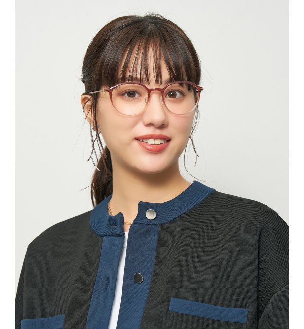  「ボストン型 軽量 メガネ 大人可愛い オフィスカジュアル /SMART SKINNY  レンズ交換券付」|メガネ|