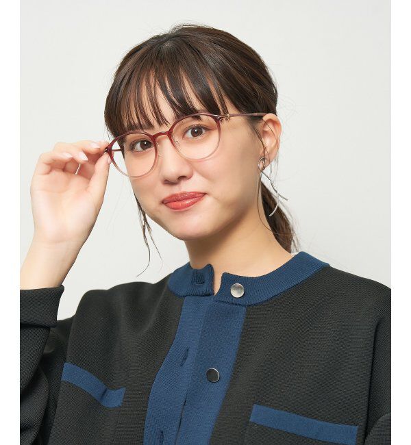  「ボストン型 軽量 メガネ 大人可愛い オフィスカジュアル /SMART SKINNY  レンズ交換券付」|メガネ|