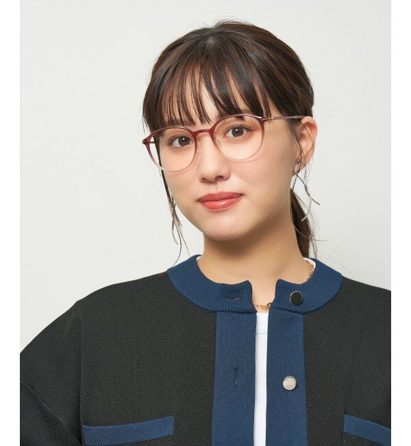 「ボストン型 軽量 メガネ 大人可愛い オフィスカジュアル /SMART SKINNY  レンズ交換券付」|メガネ|