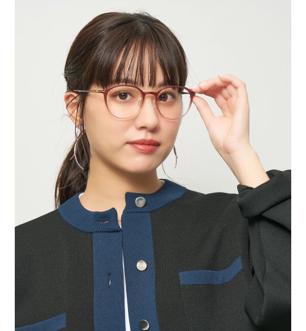  「ボストン型 軽量 メガネ 大人可愛い オフィスカジュアル /SMART SKINNY  レンズ交換券付」|メガネ|