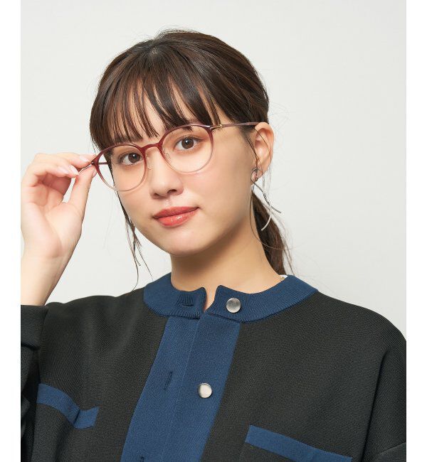  「ボストン型 軽量 メガネ 大人可愛い オフィスカジュアル /SMART SKINNY  レンズ交換券付」|メガネ|