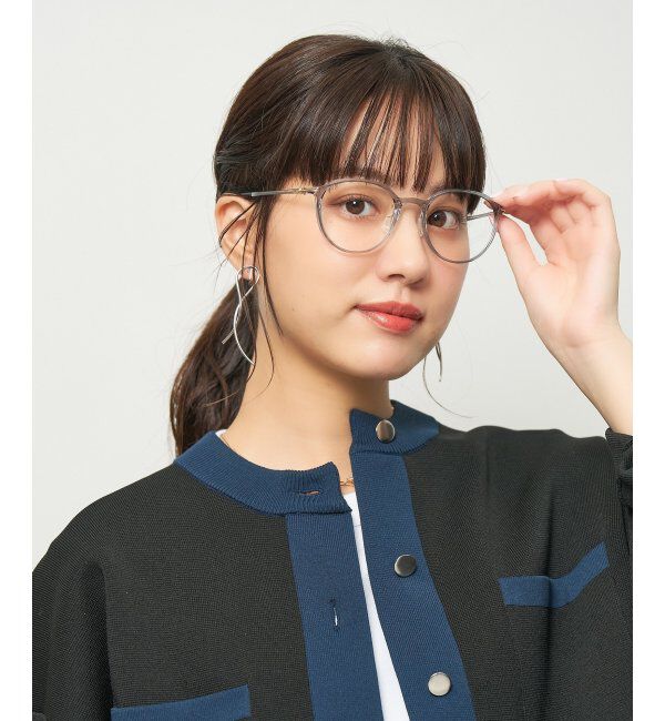  「ボストン型 軽量 メガネ 大人可愛い オフィスカジュアル /SMART SKINNY  レンズ交換券付」|メガネ|