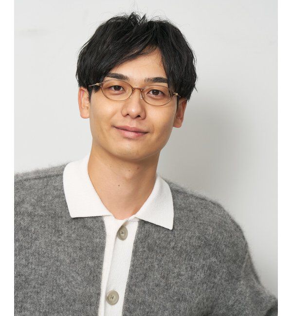  「オーバル型 軽量 メガネ 小ぶりで癖のないフレーム/SMART SKINNY  レンズ交換券付」|メガネ|ブラウン