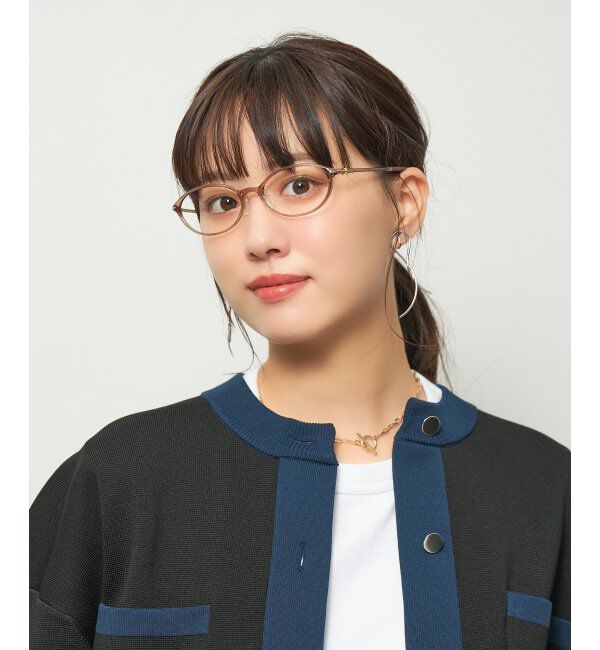  「オーバル型 軽量 メガネ 小ぶりで癖のないフレーム/SMART SKINNY  レンズ交換券付」|メガネ|
