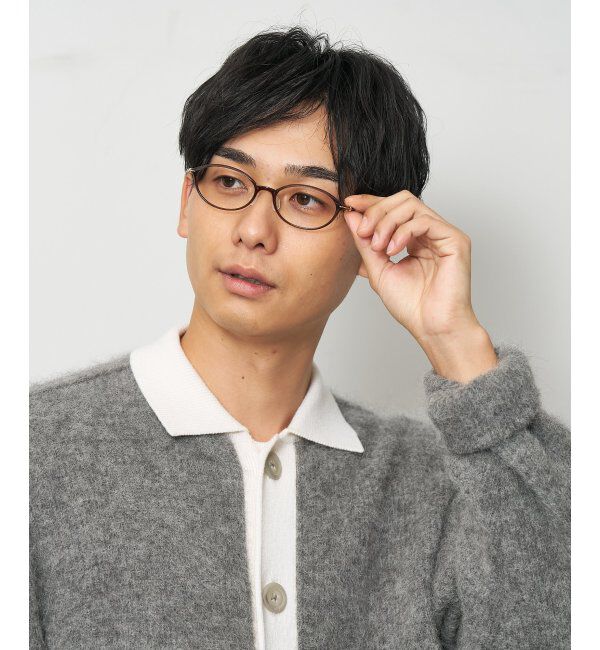  「オーバル型 軽量 メガネ 小ぶりで癖のないフレーム/SMART SKINNY  レンズ交換券付」|メガネ|