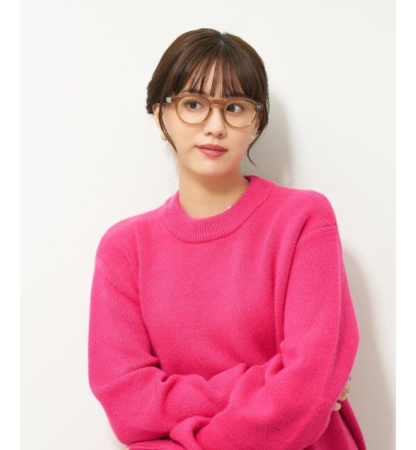  「Zoff｜ボストン型 メガネ｜黒縁フレーム 伊達・度付き レンズ交換券付」|メガネ|