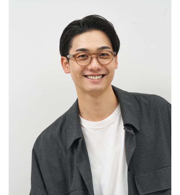  「Zoff｜ボストン型 メガネ｜黒縁フレーム 伊達・度付き レンズ交換券付」|メガネ|