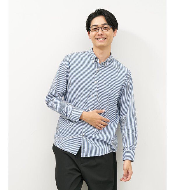  「スクエア型メガネ｜似合うを科学したメガネ(Zoff NEW STANDARD) レンズ交換券付」|メガネ|ネイビー3