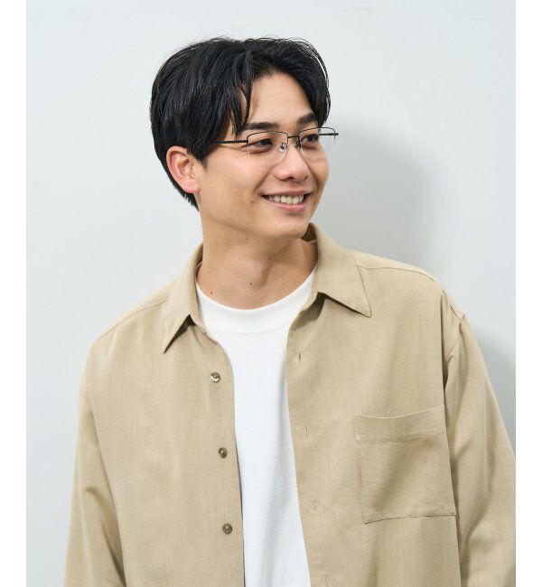  「ウェリントン型 メガネ | 軽量 耐久性 チタン 伊達メガネ ビジネス ユニセックス レンズ交換券付」|メガネ|ブラック系その他