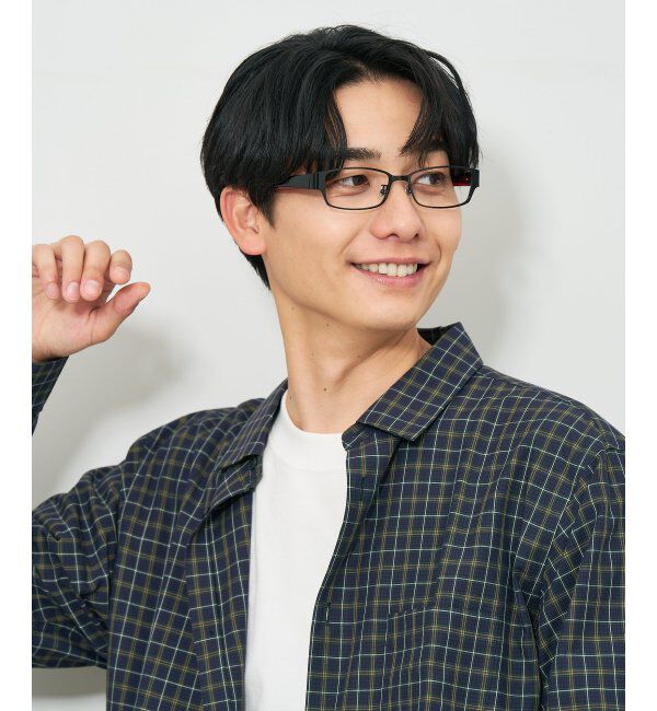  「スクエア型 メガネ｜伊達メガネ ビジネス スタイリッシュ 読書 度付き眼鏡  Zoff レンズ交換券付」|メガネ|