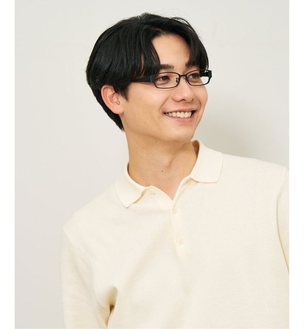  「スクエア型 メガネ｜伊達メガネ ビジネス スタイリッシュ 読書 度付き眼鏡  Zoff レンズ交換券付」|メガネ|