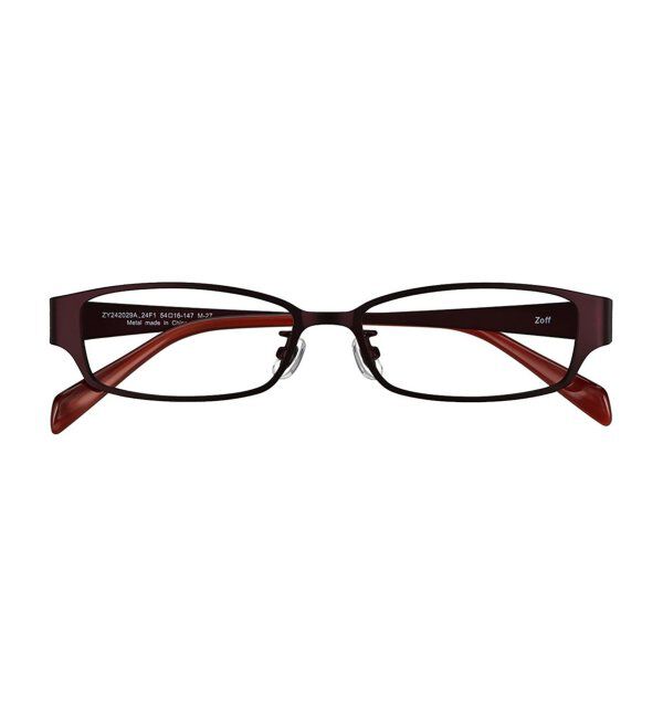  「スクエア型 メガネ｜伊達メガネ ビジネス スタイリッシュ 読書 度付き眼鏡  Zoff レンズ交換券付」|メガネ|