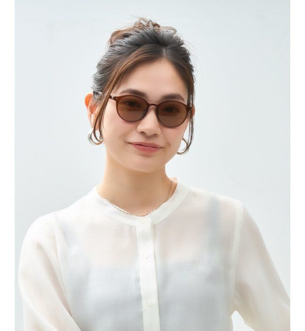  「SUNCUTGlasses/UV100%CUT サングラス | キッズ 子供用｜クリア カラーレンズ 可愛い｜紫外線対策 UVカット」|サングラス|薄ブラウン1