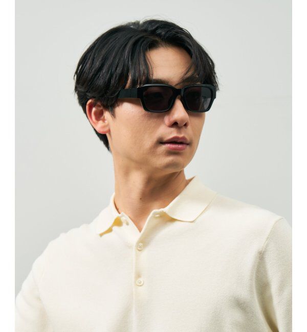  「ウェリントン型 サングラス【CLAP CLICK構造】 ずれ落ち防止｜太縁｜紫外線カット率99.9%以上 UVカット」|サングラス|