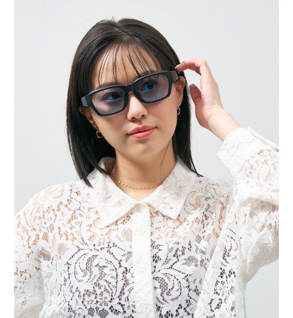  「ウェリントン型 サングラス【CLAP CLICK構造】 ずれ落ち防止｜太縁｜紫外線カット率99.9%以上 UVカット」|サングラス|
