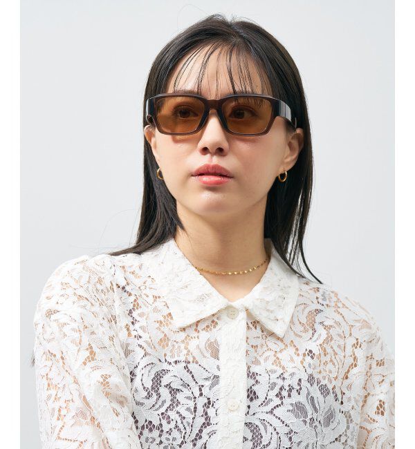  「ウェリントン型 サングラス【CLAP CLICK構造】 ずれ落ち防止｜太縁｜紫外線カット率99.9%以上 UVカット」|サングラス|