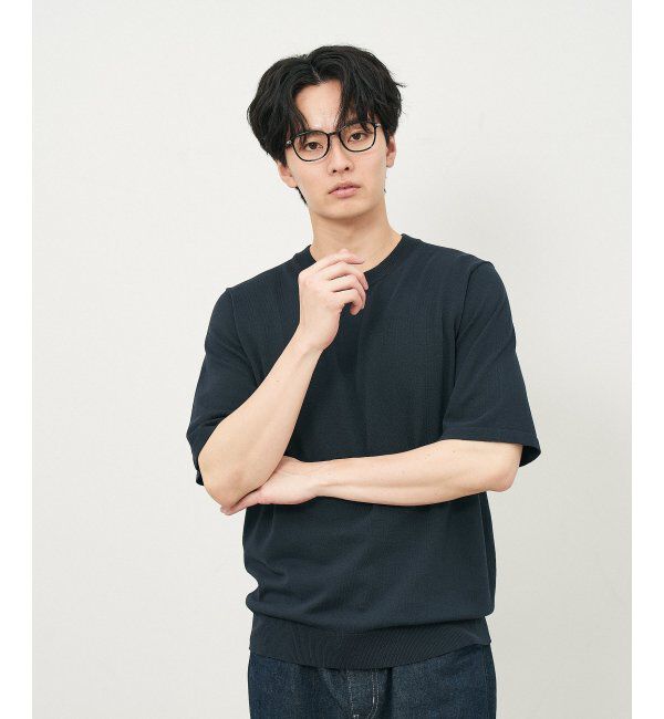  「ウェリントン型 メガネ｜TR&times;チタン 軽量素材 柔軟性  伊達メガネ 大人可愛い  レンズ交換券付」|メガネ|